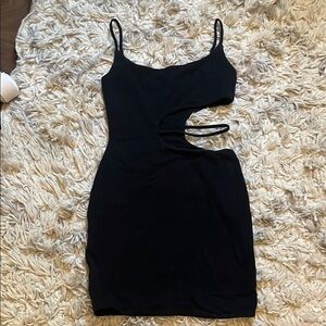 Black Cut-Out Dress